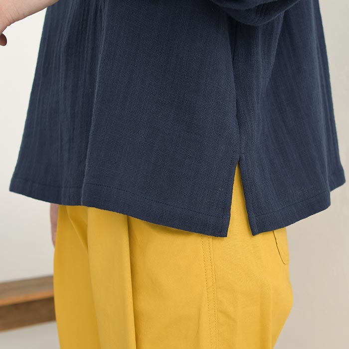 新作早割P5倍 ぽわん袖 ブラウス ドビーダブルガーゼ earth_eco_loco 春 夏 30代 40代 50代 26SS0319, | earth_eco_loco | 21