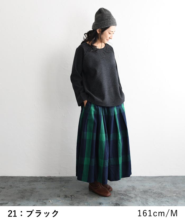 プルオーバー レディース 長袖 起毛 クルーネック ラグラン 大きいサイズ 25AW1107R, | earth_eco_loco | 12