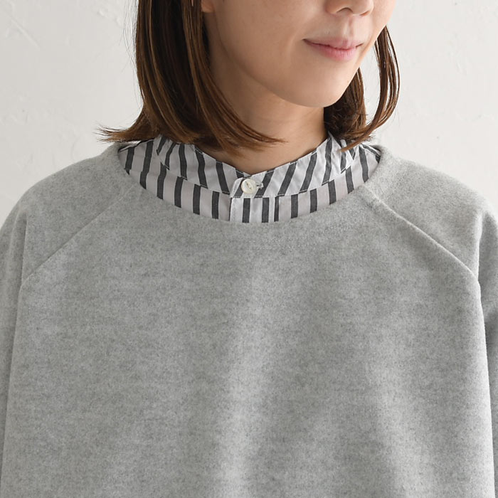 プルオーバー レディース 長袖 起毛 クルーネック ラグラン 大きいサイズ 25AW1107R, | earth_eco_loco | 17