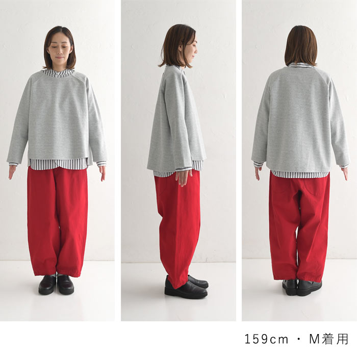 プルオーバー レディース 長袖 起毛 クルーネック ラグラン 大きいサイズ 25AW1107R, | earth_eco_loco | 22