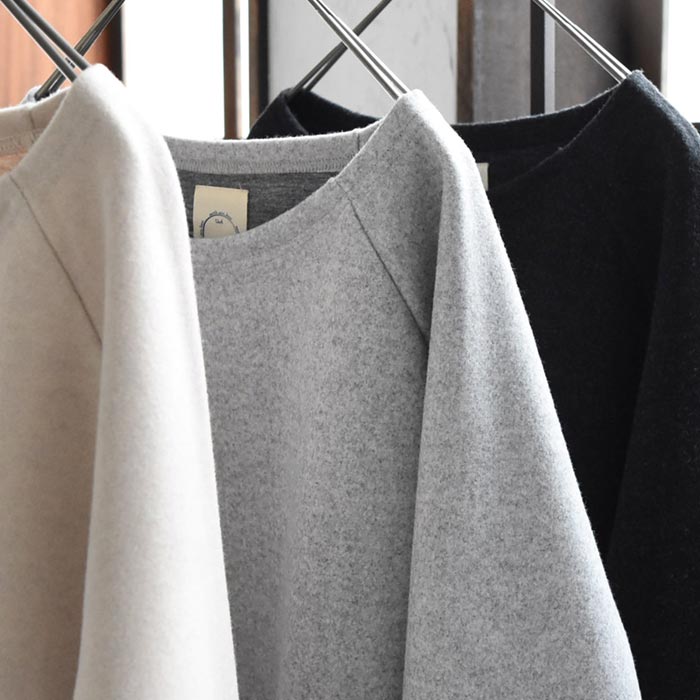 プルオーバー レディース 長袖 起毛 クルーネック ラグラン 大きいサイズ 25AW1107R, | earth_eco_loco | 05