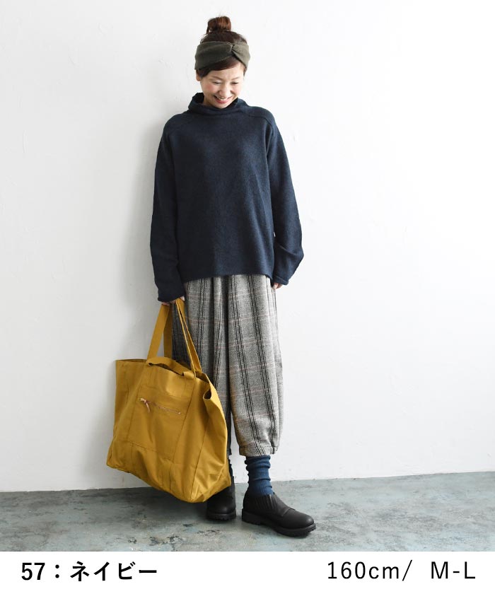 ニット セーター 長袖 レディース タートルネック プルオーバー キャメル 25AW1120R, | earth_eco_loco | 12