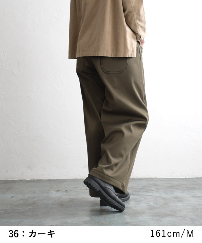 パンツ ワイド デニム 裏起毛 暖パン ロング 暖かい 保湿発熱 25AW1104R, c1120, | earth_eco_loco | 18