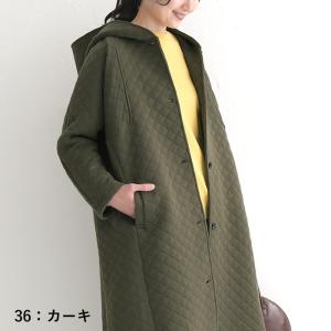 オリジナル トレンチ風キルティングコート ロング シングル コート M〜3L大きいサイズ 秋 冬 4...