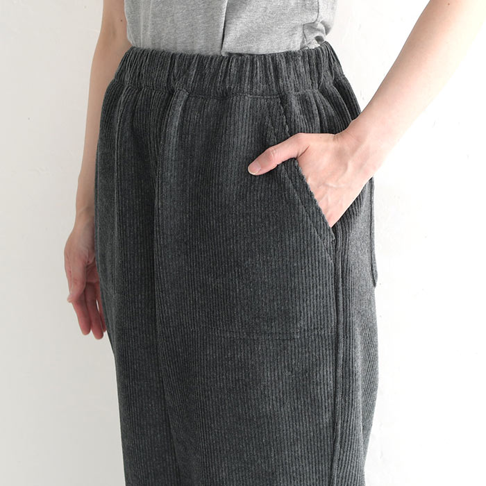 バルーンパンツ ワイド レディース 保湿発熱 暖かい 裏ベロア 裏起毛 コーデュロイ 綿 25AW1114R, c1120, | earth_eco_loco | 21