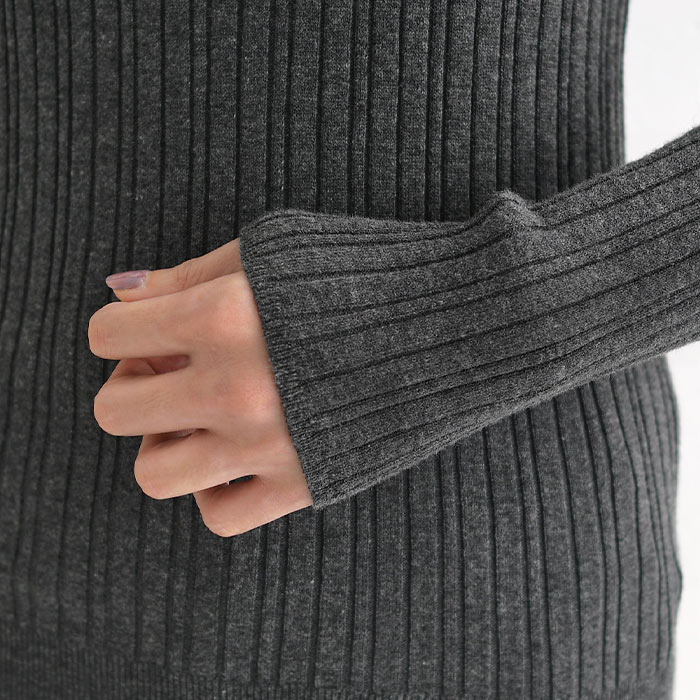 ニット プルオーバー ハイネック あったか 長袖 レディース 吸湿発熱 綿 大きいサイズ 24AW1018, | earth_eco_loco | 20