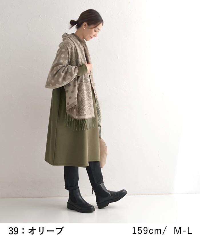 チュニック 長袖 レディース ストレッチポンチ ハイネック 25AW1024R, | earth_eco_loco | 17