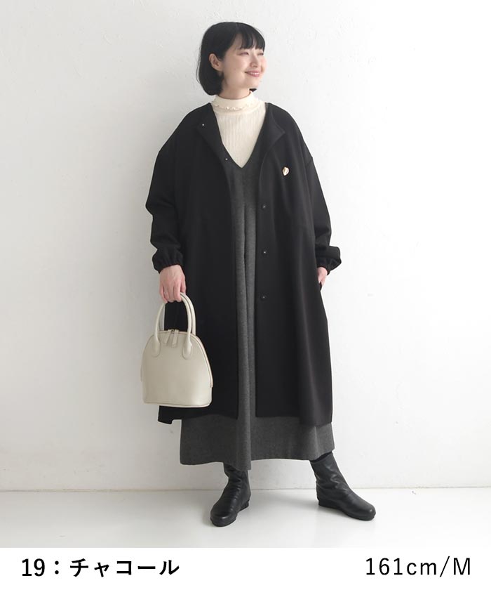 20％OFF セール！ 返品交換不可 ジャンスカワンピース レディース ウール混 ヘリンボーン Vネック 25AW1003, q1219, q2, | earth_eco_loco | 13