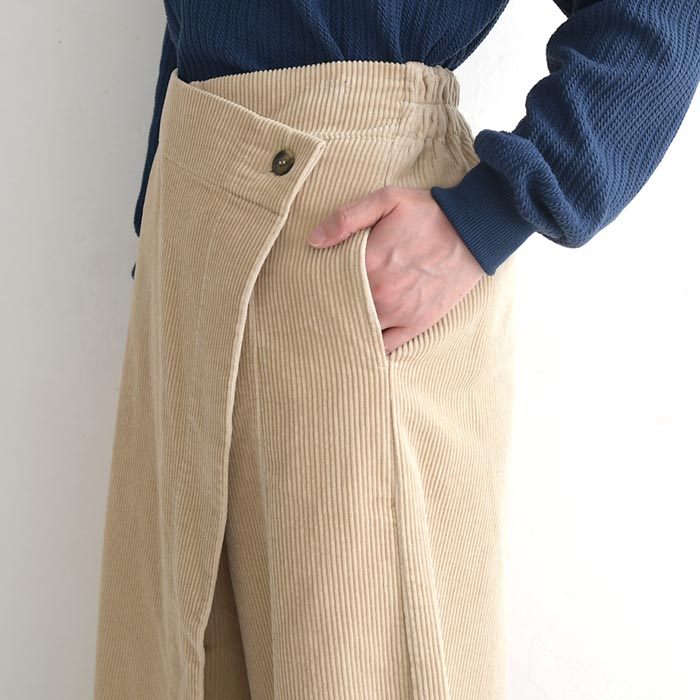 【20％OFF セール！】 返品交換不可 カフェパンツ ワイドパンツ ロング レディース コーデュロイ 綿100％ 25AW1017, q1219, q2, | earth_eco_loco | 20