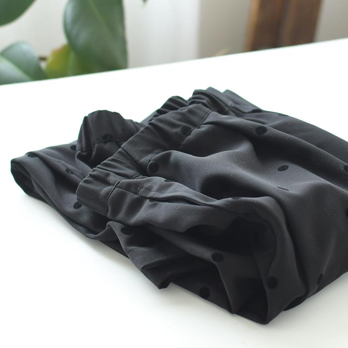 20％OFF セール！ 返品交換不可 サーカスパンツ レディース フロッキードット タック 25AW0919, q1128, q2, | earth_eco_loco | 13