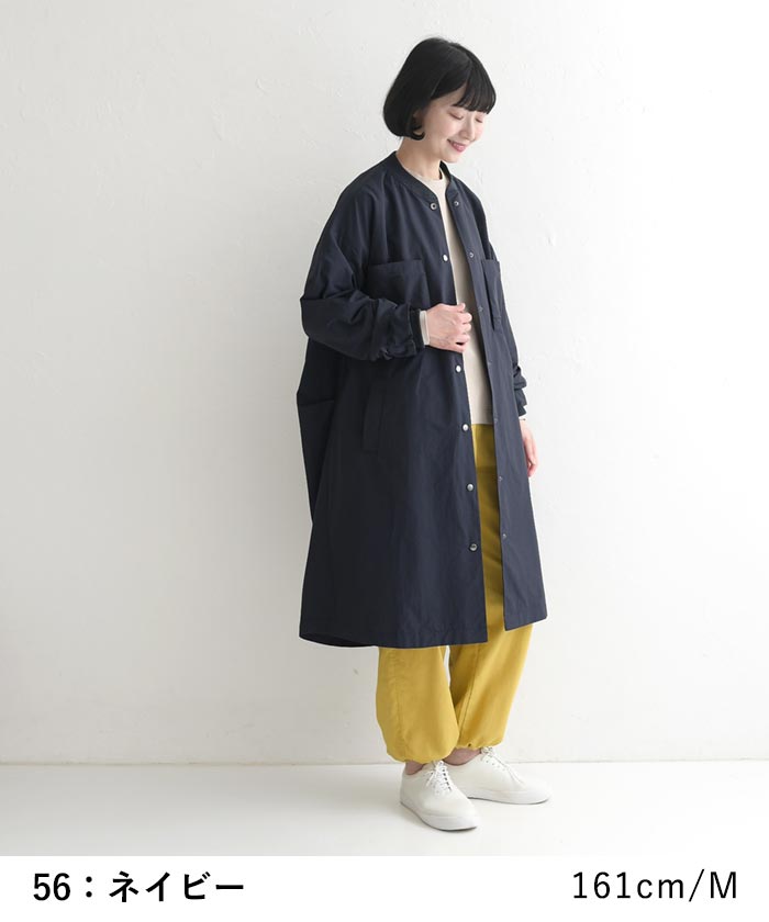 ブルゾンコート ライトアウター レディース ロング 後ろボリューム 軽い 軽量 季節の変わり目 綿 25AW0919, | earth_eco_loco | 15