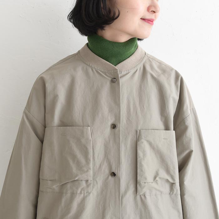 ブルゾンコート ライトアウター レディース ロング 後ろボリューム 軽い 軽量 季節の変わり目 綿 25AW0919, | earth_eco_loco | 17