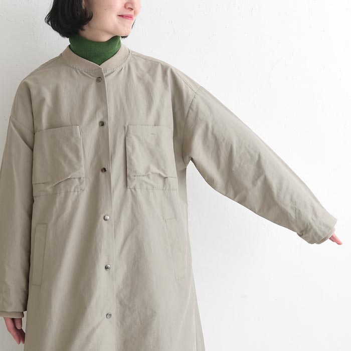 ブルゾンコート ライトアウター レディース ロング 後ろボリューム 軽い 軽量 季節の変わり目 綿 25AW0919, | earth_eco_loco | 19