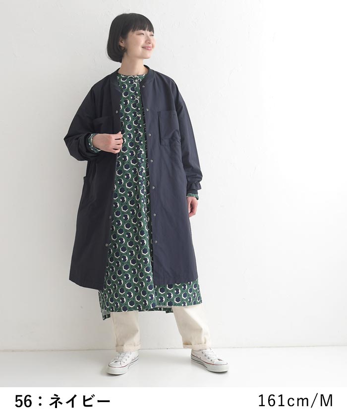 ブルゾンコート ライトアウター レディース ロング 後ろボリューム 軽い 軽量 季節の変わり目 綿 25AW0919, | earth_eco_loco | 10