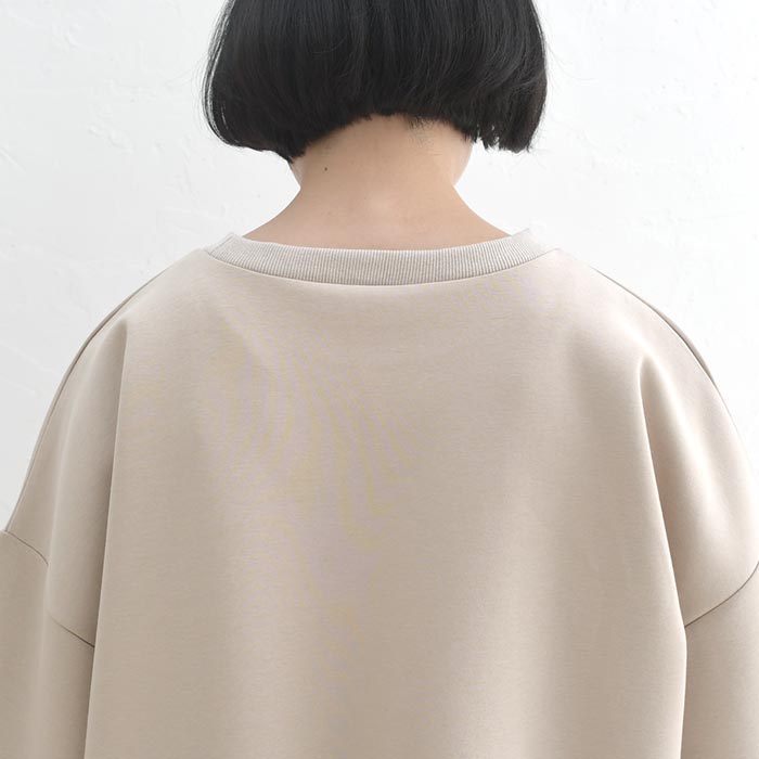 20％OFF セール！ 返品交換不可 プルオーバー トレーナー 長袖 レディース ストレッチポンチ ふわり袖 クルーネック 25AW1024, q0123, q2, | earth_eco_loco | 21