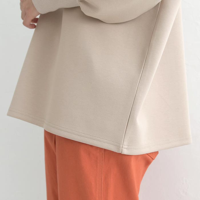 20％OFF セール！ 返品交換不可 プルオーバー トレーナー 長袖 レディース ストレッチポンチ ふわり袖 クルーネック 25AW1024, q0123, q2, | earth_eco_loco | 24