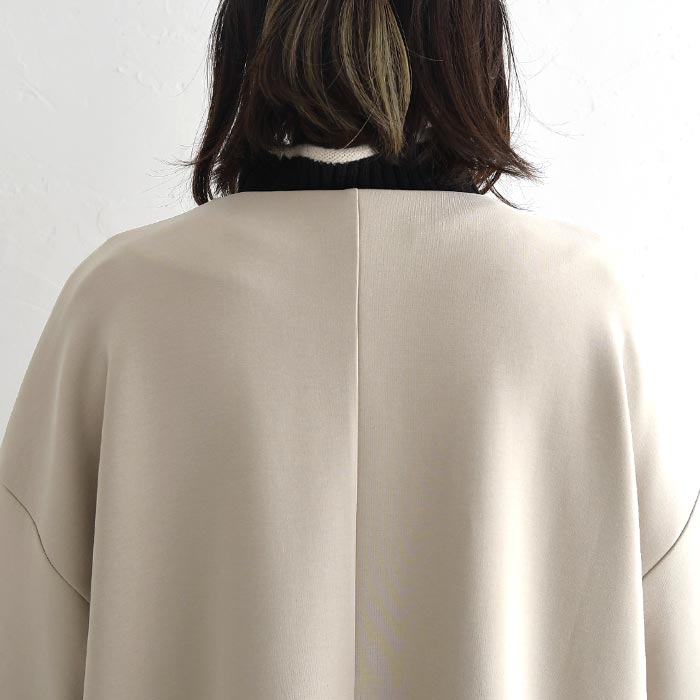 30％OFF セール！ 返品交換不可 ノーカラーコート レディース ロング ライトアウター ストレッチポンチ ウエスト絞り 25AW1003, q0109, q3, | earth_eco_loco | 18