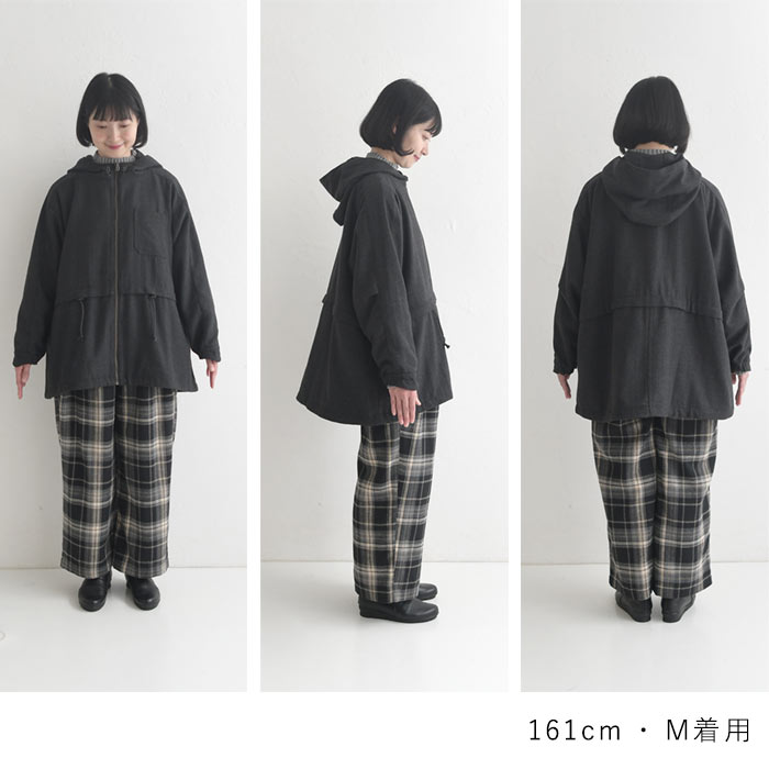 30％OFF セール！ 返品交換不可 マウンテンパーカー レディース マンパ ライトアウター ツイード ヘリンボン 裏地付き ゆったり 25AW1024, q0109, q3, | earth_eco_loco | 22