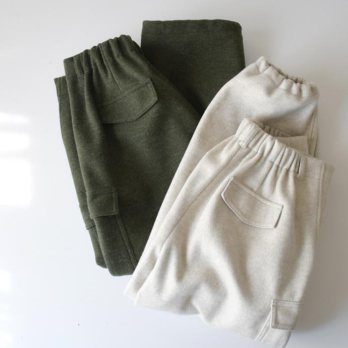 ワイドパンツ カーゴパンツ ゆったり 起毛 ストレッチ 25AW1120, c1120, | earth_eco_loco | 18