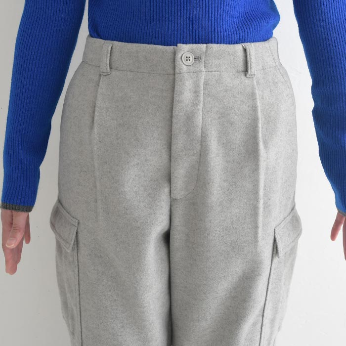 ワイドパンツ カーゴパンツ ゆったり 起毛 ストレッチ 25AW1120, c1120, | earth_eco_loco | 19