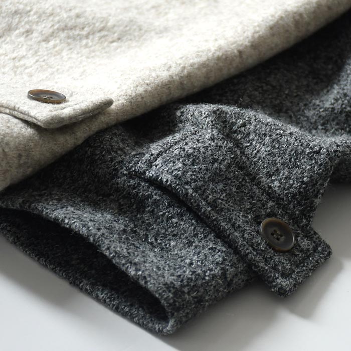 小顔に見える 立ち襟フードのウールコート レディース あったか ロング 25AW1107, | earth_eco_loco | 16