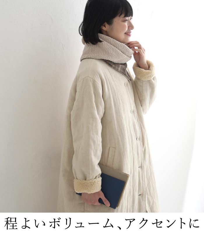 クーポンで30％OFF ネックウォーマー レディース チェック ニット アフガン風 あったか 25AW1114, c1204, | earth_eco_loco | 11