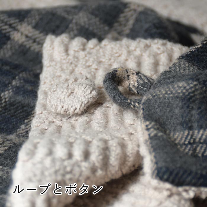 クーポンで30％OFF ネックウォーマー レディース チェック ニット アフガン風 あったか 25AW1114, c1204, | earth_eco_loco | 16