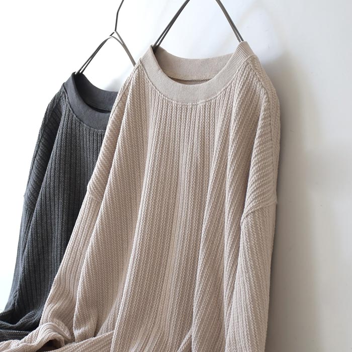 【50％OFF セール！】 返品交換不可 ニットプルオーバー 長袖 レディース お手入れ楽ちん 綿混 ストレッチ 柄編み 綿 25AW1003, q1219, q5, | earth_eco_loco | 13