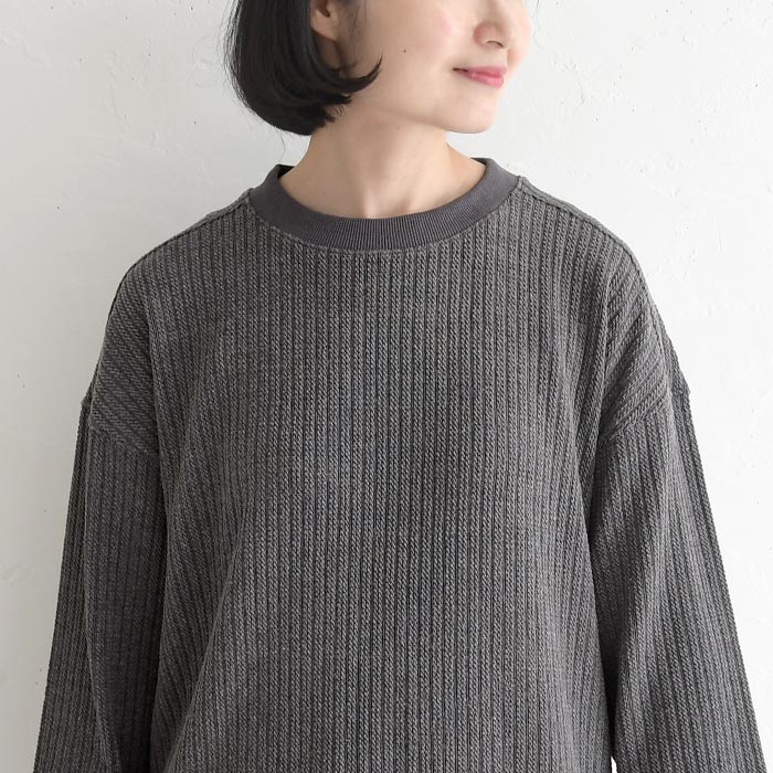 【50％OFF セール！】 返品交換不可 ニットプルオーバー 長袖 レディース お手入れ楽ちん 綿混 ストレッチ 柄編み 綿 25AW1003, q1219, q5, | earth_eco_loco | 14