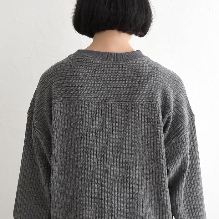 【50％OFF セール！】 返品交換不可 ニットプルオーバー 長袖 レディース お手入れ楽ちん 綿混 ストレッチ 柄編み 綿 25AW1003, q1219, q5, | earth_eco_loco | 15