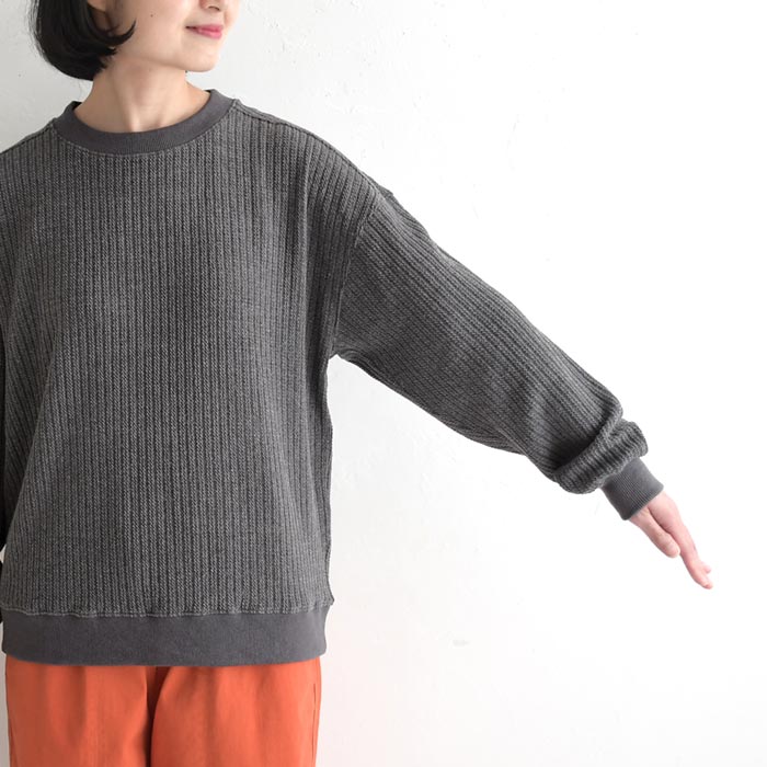 【50％OFF セール！】 返品交換不可 ニットプルオーバー 長袖 レディース お手入れ楽ちん 綿混 ストレッチ 柄編み 綿 25AW1003, q1219, q5, | earth_eco_loco | 16