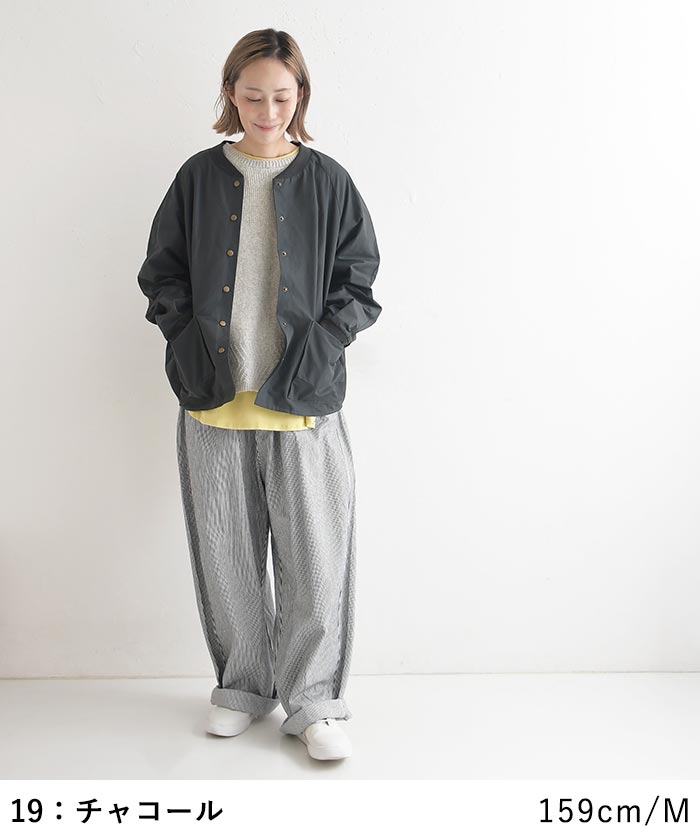 一部予約 ブルゾン 軽量ショートコート 綿ナイロン 後ろボリューム earth_eco_loco  秋 30代 40代 50代 26AW0904, | earth_eco_loco | 12
