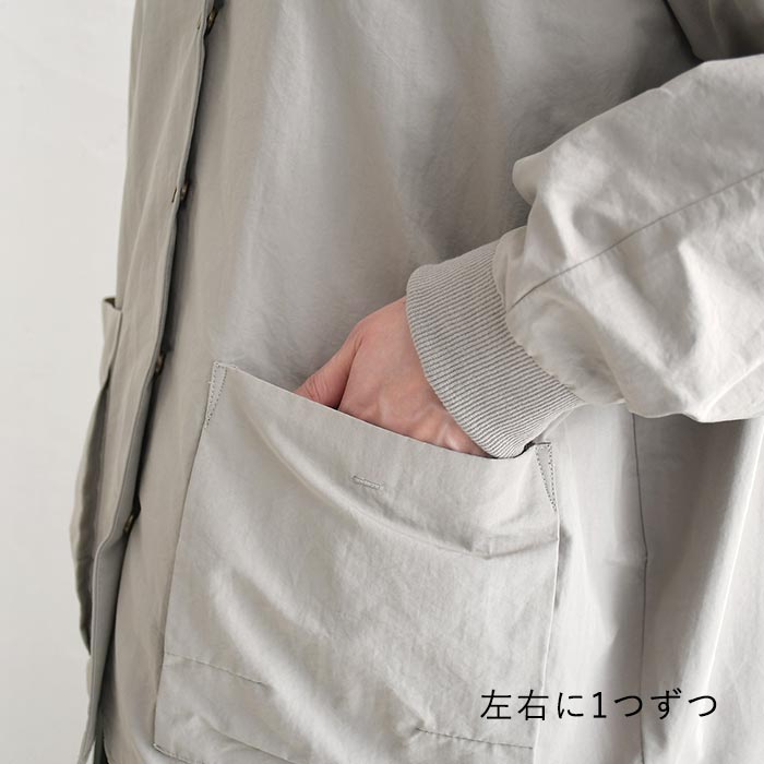 一部予約 ブルゾン 軽量ショートコート 綿ナイロン 後ろボリューム earth_eco_loco  秋 30代 40代 50代 26AW0904, | earth_eco_loco | 19