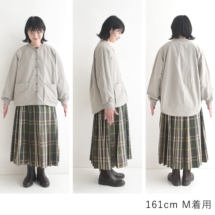 一部予約 ブルゾン 軽量ショートコート 綿ナイロン 後ろボリューム earth_eco_loco  秋 30代 40代 50代 26AW0904, | earth_eco_loco | 20