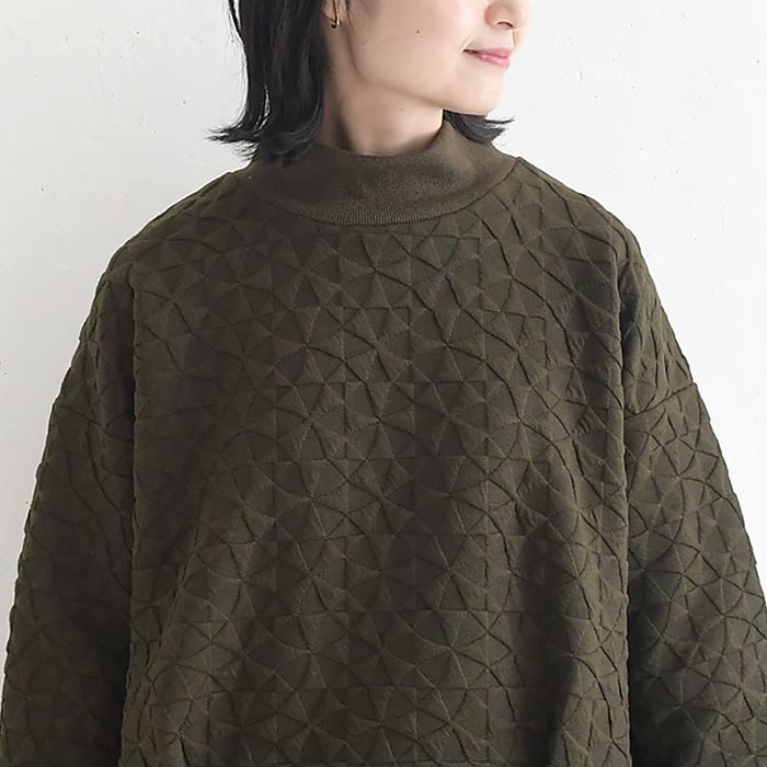 ハイネックプルオーバー 幾何学ジャガード earth_eco_loco  秋 冬 26AW1002, | earth_eco_loco | 14