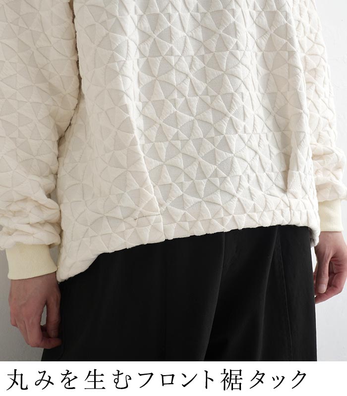 ハイネックプルオーバー 幾何学ジャガード earth_eco_loco  秋 冬 26AW1002, | earth_eco_loco | 08