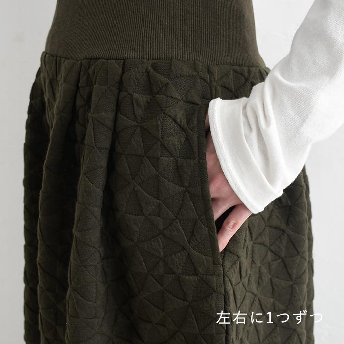 ロングスカート 幾何学ジャガード earth_eco_loco  秋 冬 26AW1002, | earth_eco_loco | 15