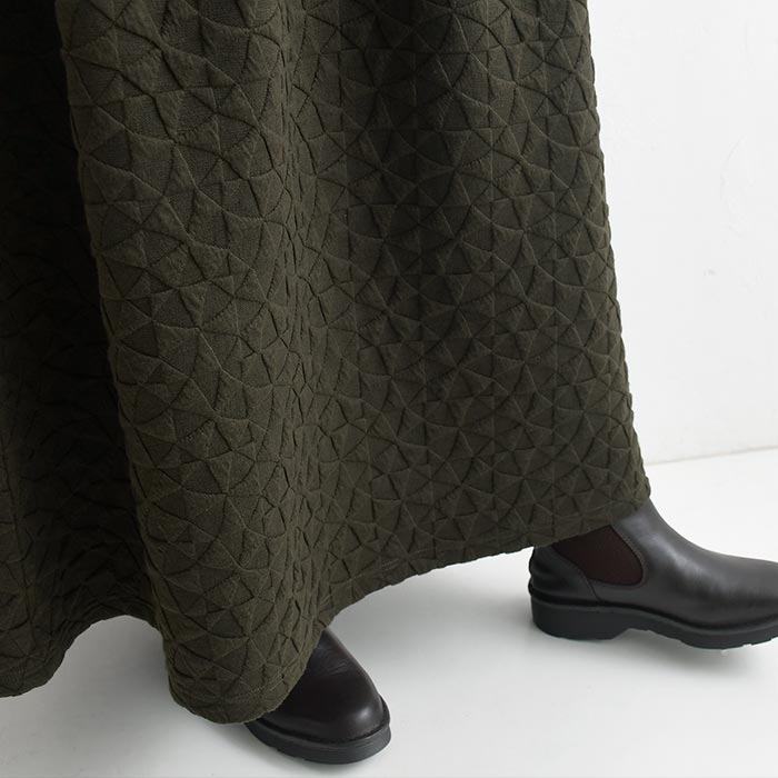 ロングスカート 幾何学ジャガード earth_eco_loco  秋 冬 26AW1002, | earth_eco_loco | 06