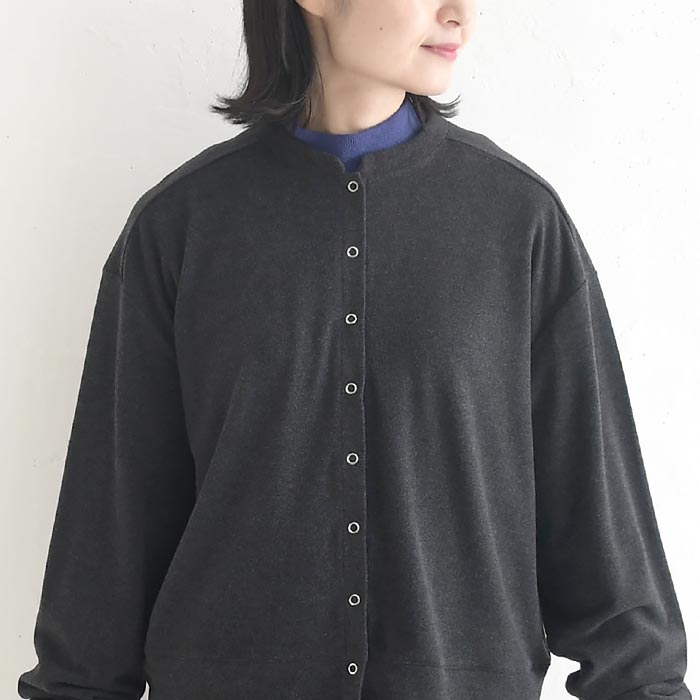 カーディガン ピーチ起毛 ブルゾン風 earth_eco_loco  秋 冬 26AW1002, | earth_eco_loco | 14
