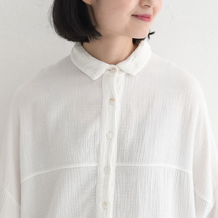 最大20％OFFクーポンあり ワイドシャツ ブラウス レディース プルオーバー 綿100% 大きいサイズ 春 夏 26SS0304R,  c14, | earth_eco_loco | 20