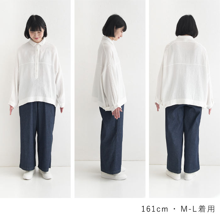 最大20％OFFクーポンあり ワイドシャツ ブラウス レディース プルオーバー 綿100% 大きいサイズ 春 夏 26SS0304R,  c14, | earth_eco_loco | 25