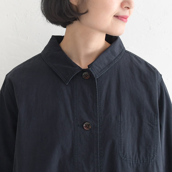 ワークコート レディース コットン ステッチ ライトアウター ロング 綿100% 25AW0912R, | earth_eco_loco | 16