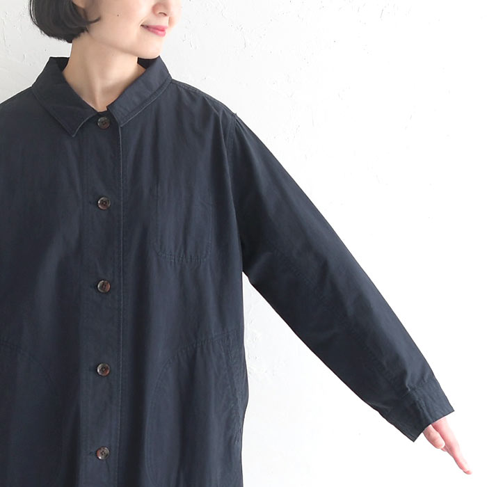 ワークコート レディース コットン ステッチ ライトアウター ロング 綿100% 25AW0912R, | earth_eco_loco | 18