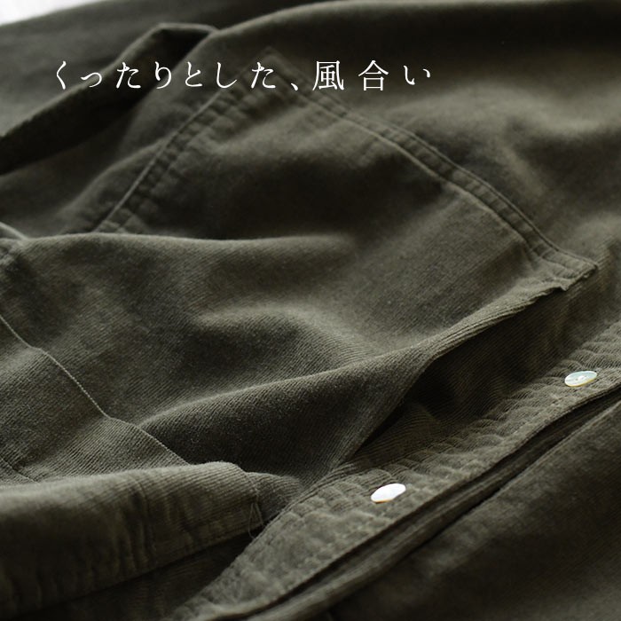 earth_eco_loco シャツワンピース 長袖 レディース ロング