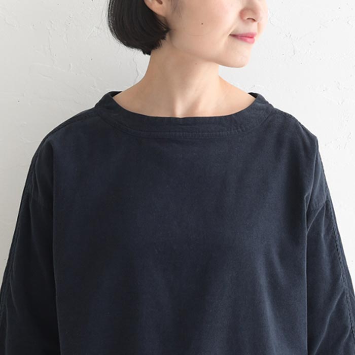 プルオーバー レディース ブラウス シャツ コーデュロイ ボートネック 綿100% 25AW1010R, | earth_eco_loco | 16