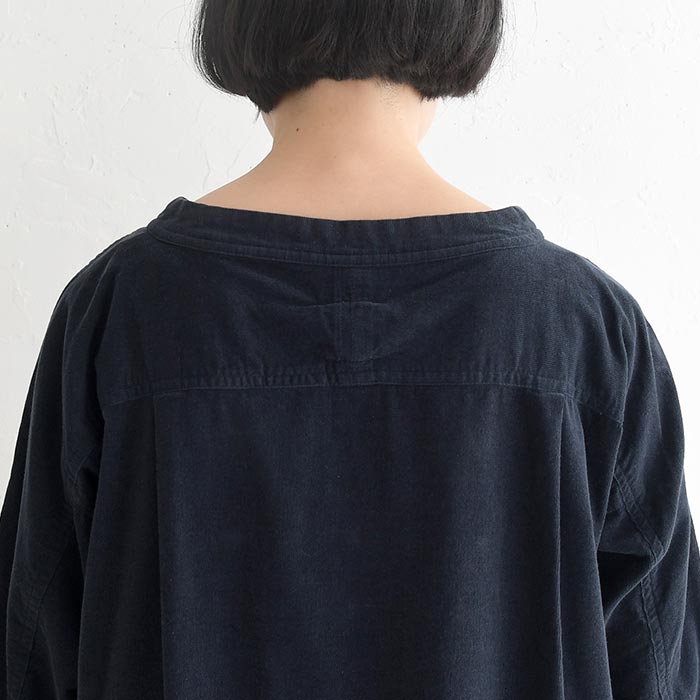 プルオーバー レディース ブラウス シャツ コーデュロイ ボートネック 綿100% 25AW1010R, | earth_eco_loco | 17