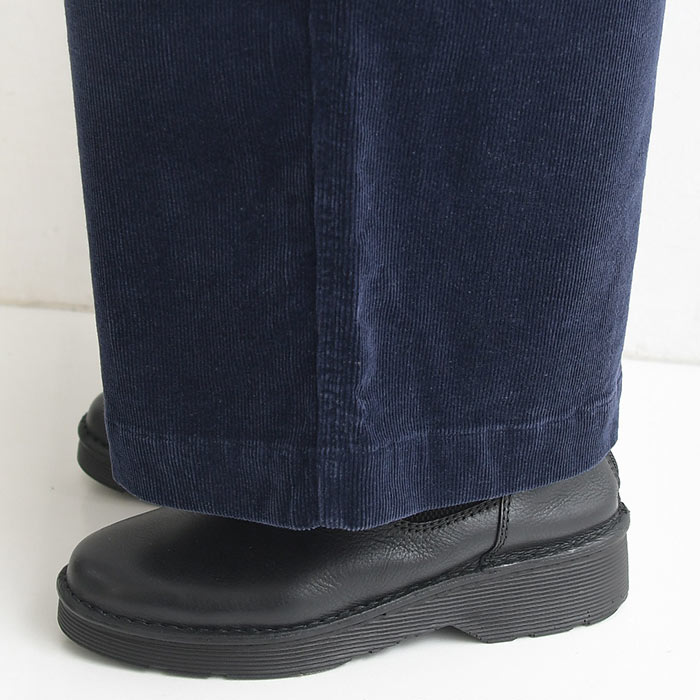 ワイドパンツ レディース ストレッチコーデュロイ 綿 大きいサイズ 25AW1003R, | earth_eco_loco | 22