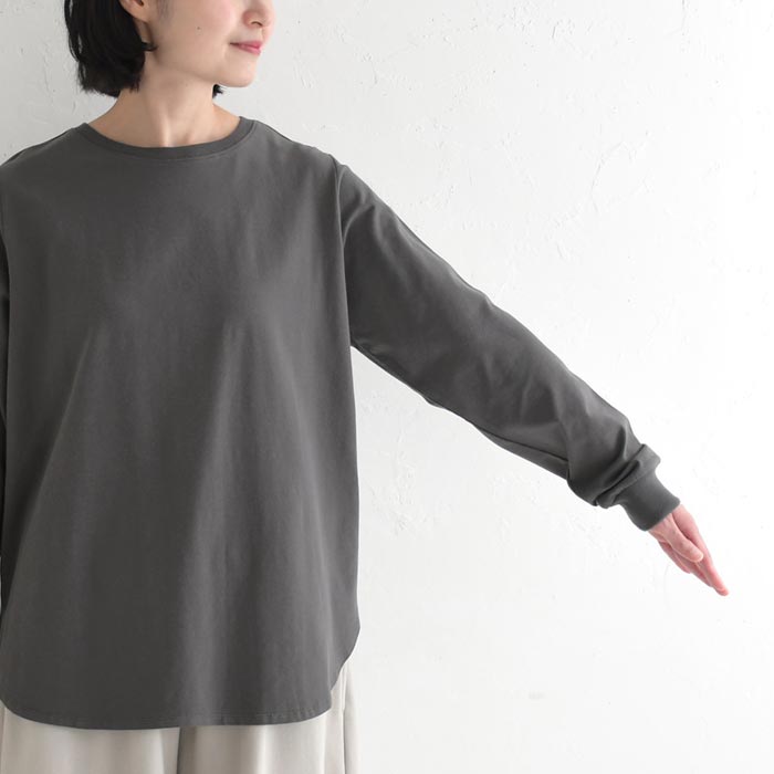 カットソー 長袖 レディース チュニック ストレッチコットン26SS0204R, | earth_eco_loco | 23