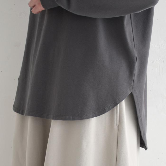 カットソー 長袖 レディース チュニック ストレッチコットン26SS0204R, | earth_eco_loco | 25