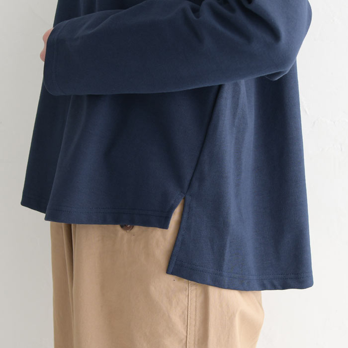 50％OFF セール！ 返品交換不可 日本製 ボーダーカットソー コットン レディース 綿100% 長袖 10分丈 24AW0830R, q1219, q5, |  | 30